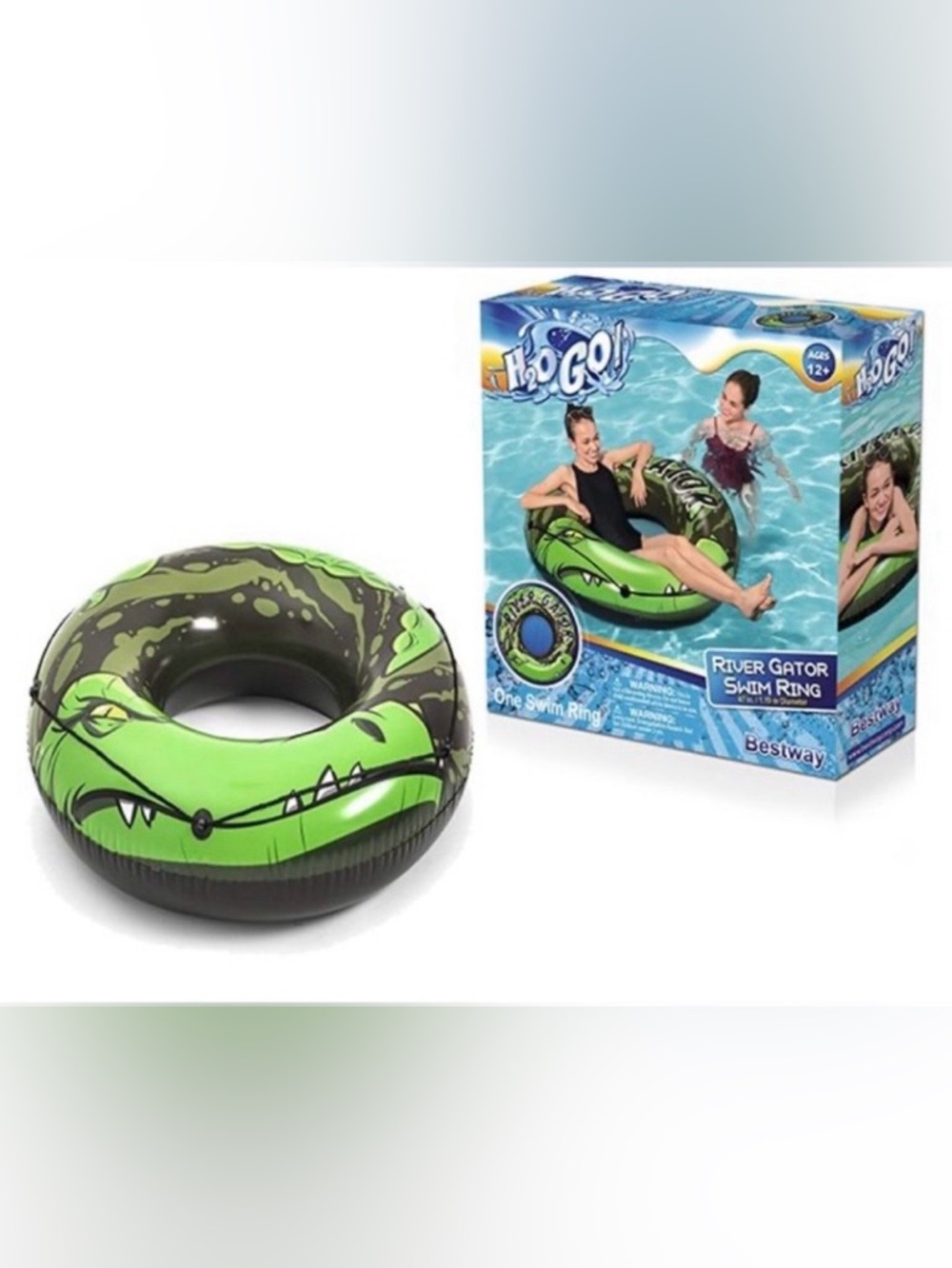 H2OGO River Gator Swim Ring. 